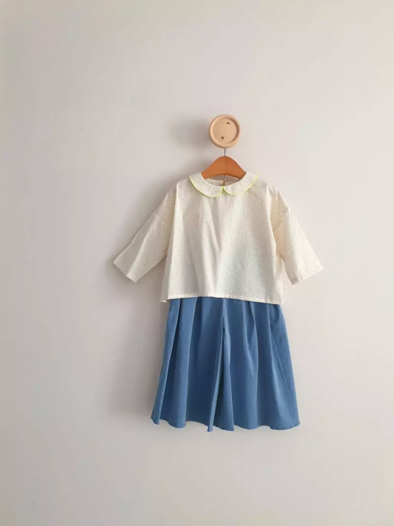 Eclair - Korean Children Fashion - #stylishchildhood - Adell Blouse - 4