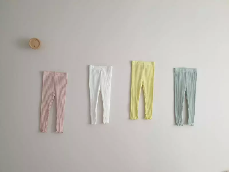 Eclair - Korean Children Fashion - #stylishchildhood - Cream Leggings No Foot