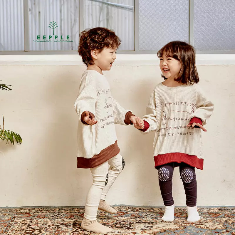 Eepple - Korean Children Fashion - #fashionkids - Alpabet Sweatshirt - 5