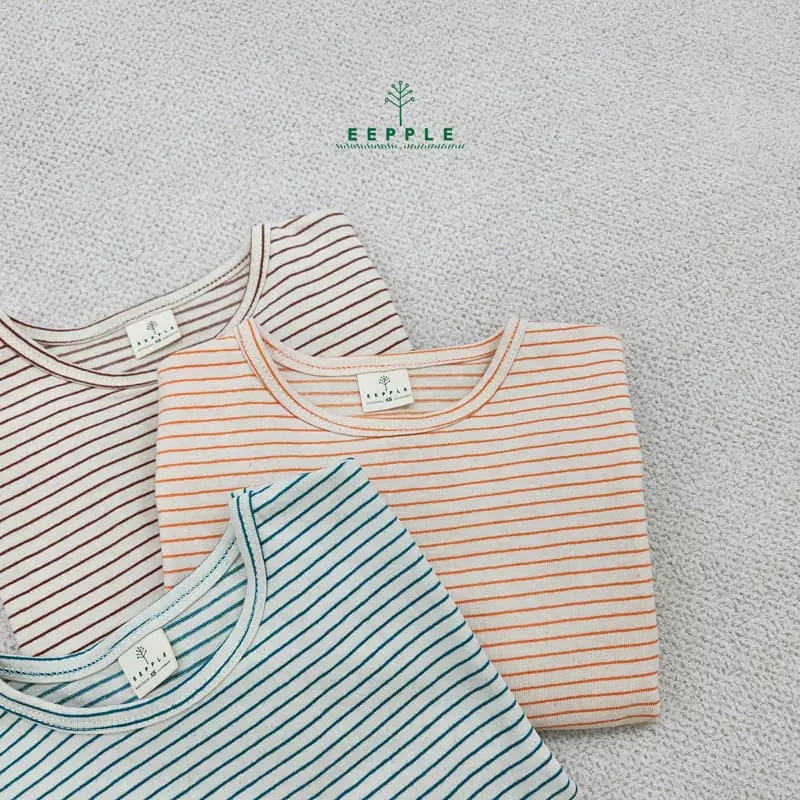 Eepple - Korean Children Fashion - #kidsshorts - Spang Stripes Tee - 2