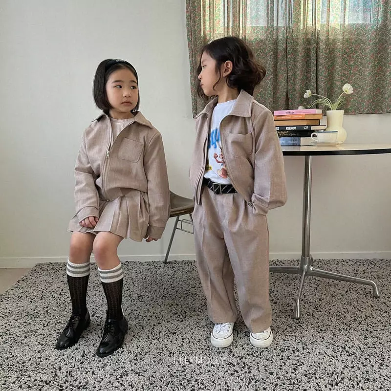 Ellymolly - Korean Children Fashion - #childrensboutique - School Wrinkle Skirt - 6