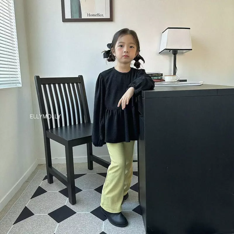 Ellymolly - Korean Children Fashion - #designkidswear - Embo Shirring Blouse - 11