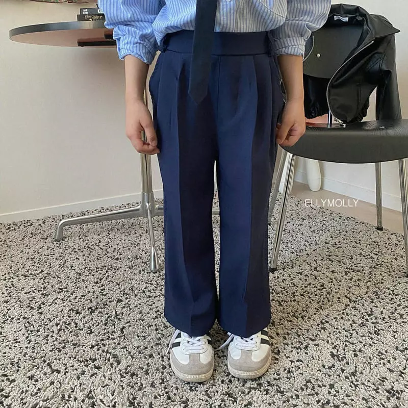 Ellymolly - Korean Children Fashion - #kidsstore - Chic Wrinkle Pants