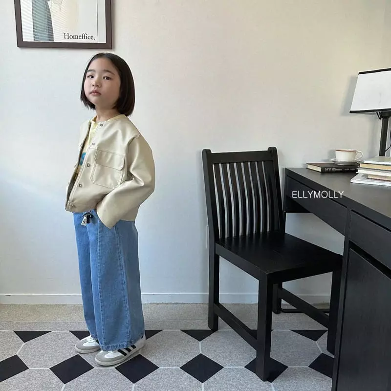 Ellymolly - Korean Children Fashion - #minifashionista - Slit Wide Jeans - 3