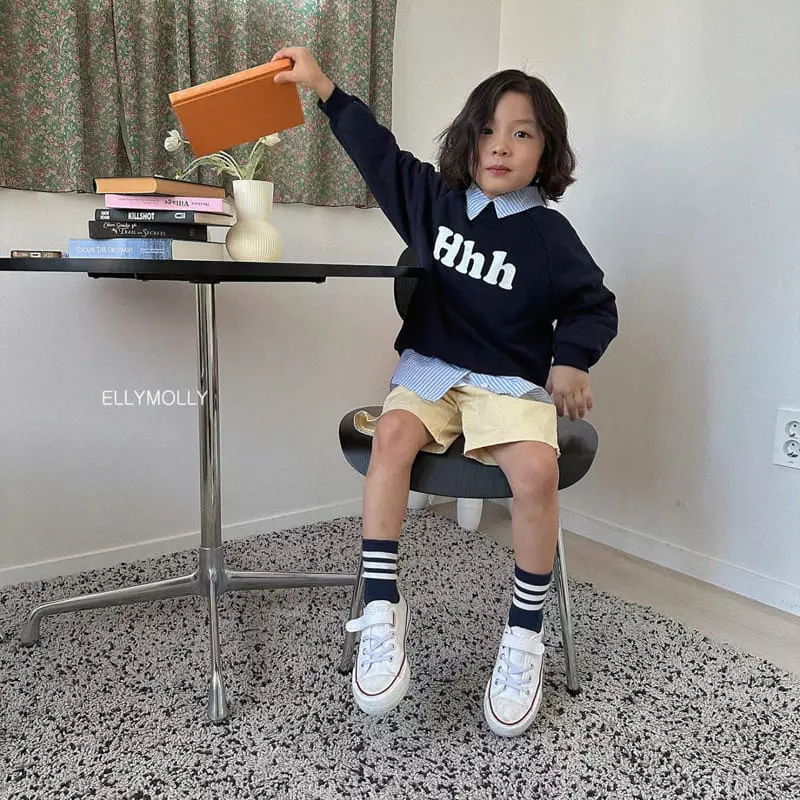 Ellymolly - Korean Children Fashion - #prettylittlegirls - H Sweatshirt - 12