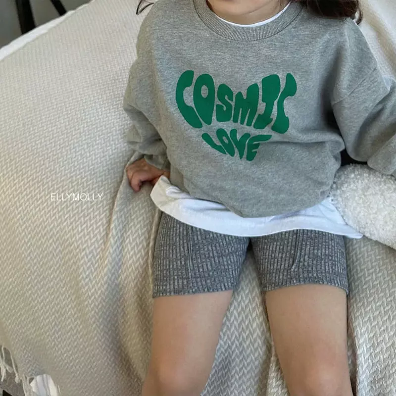 Ellymolly - Korean Children Fashion - #toddlerclothing - Love Sweatshirt
