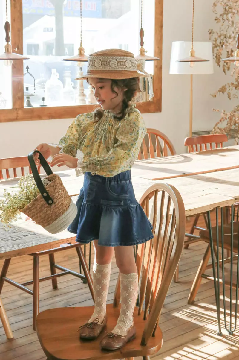 Flo - Korean Children Fashion - #kidsstore - Monica Denim Skirt - 2