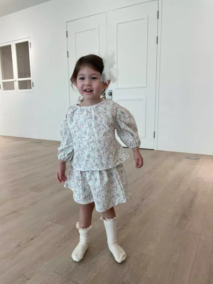 Flower J - Korean Children Fashion - #kidzfashiontrend - Botana Top Bottom Set - 4
