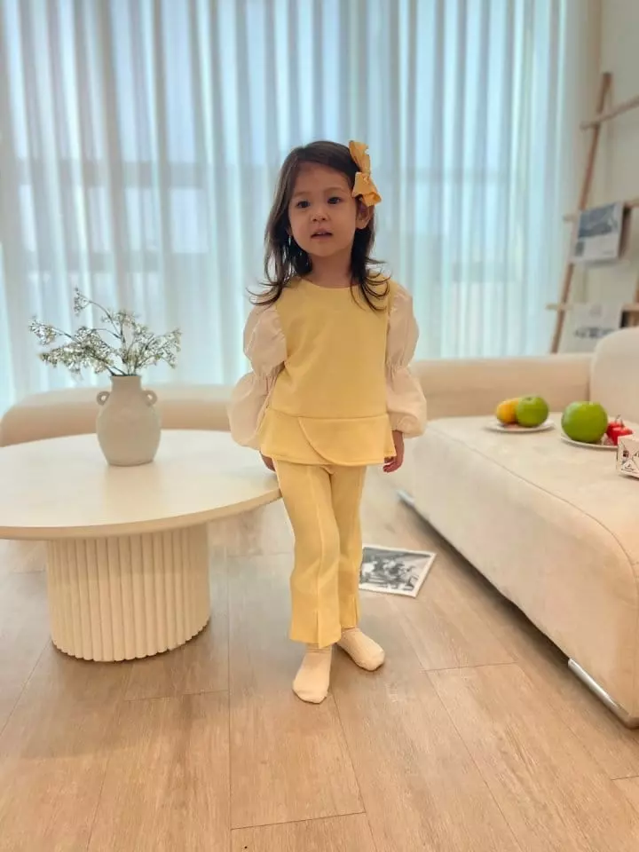 Flower J - Korean Children Fashion - #Kfashion4kids - Amuse Set-up