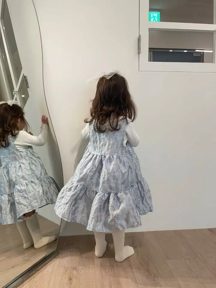 Flower J - Korean Children Fashion - #childofig - Jacquard One-piece