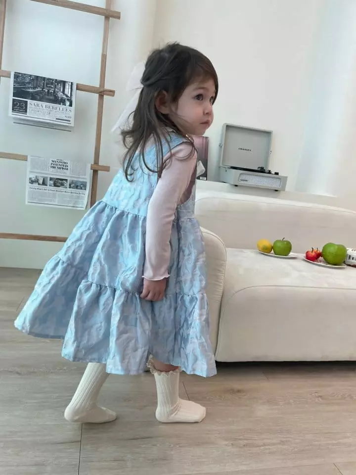 Flower J - Korean Children Fashion - #designkidswear - Jacquard One-piece - 4