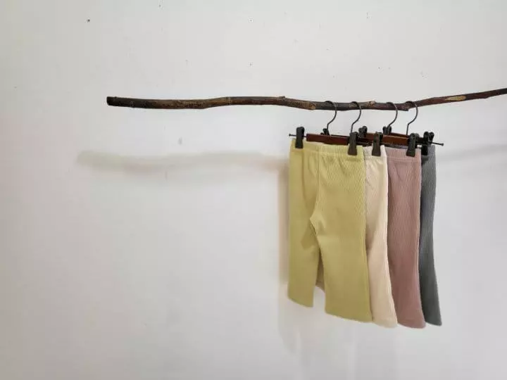 Flower J - Korean Children Fashion - #fashionkids - Rib Less Pants