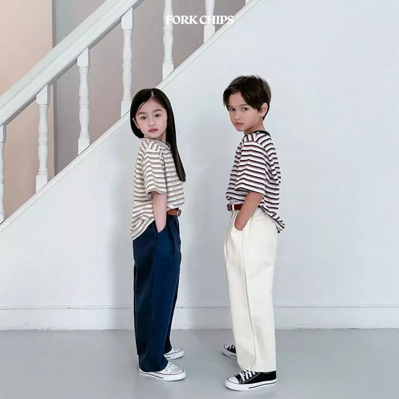Fork Chips - Korean Children Fashion - #Kfashion4kids - Marcaro Short Sleeves Tee - 12