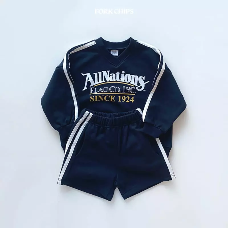 Fork Chips - Korean Children Fashion - #Kfashion4kids - Pepper Top Bottom Set - 3
