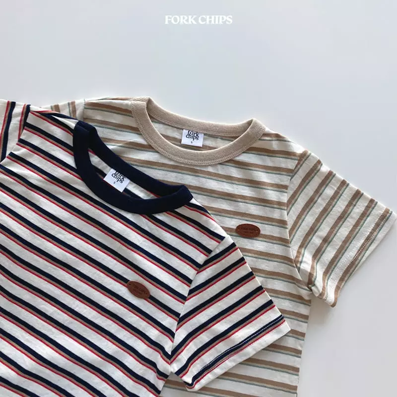 Fork Chips - Korean Children Fashion - #stylishchildhood - Marcaro Short Sleeves Tee - 4