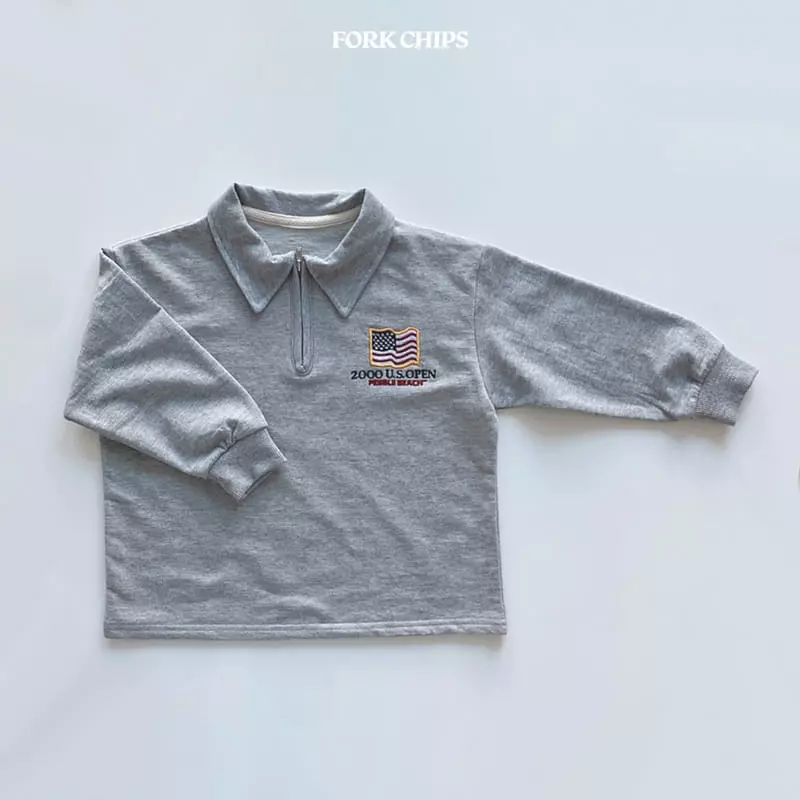 Fork Chips - Korean Children Fashion - #childofig - Washing Tee - 2