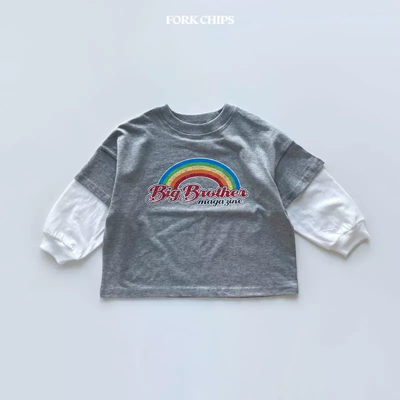 Fork Chips - Korean Children Fashion - #childrensboutique - Ohai Layered Tee - 2