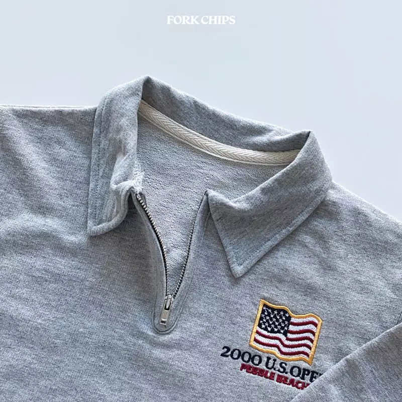 Fork Chips - Korean Children Fashion - #childrensboutique - Washing Tee - 4