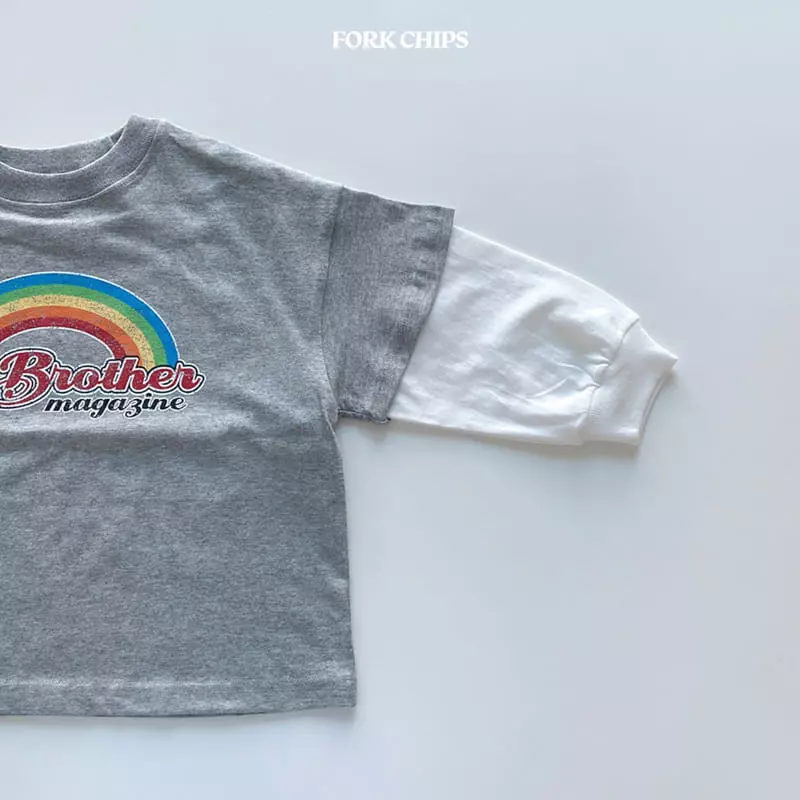 Fork Chips - Korean Children Fashion - #designkidswear - Ohai Layered Tee - 3