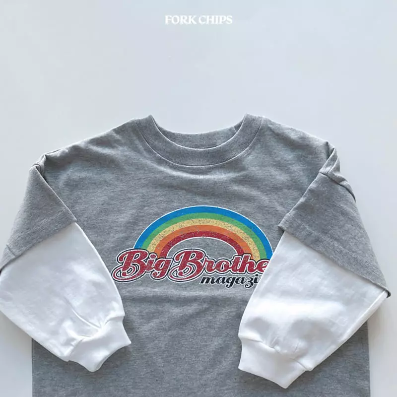 Fork Chips - Korean Children Fashion - #designkidswear - Ohai Layered Tee - 4