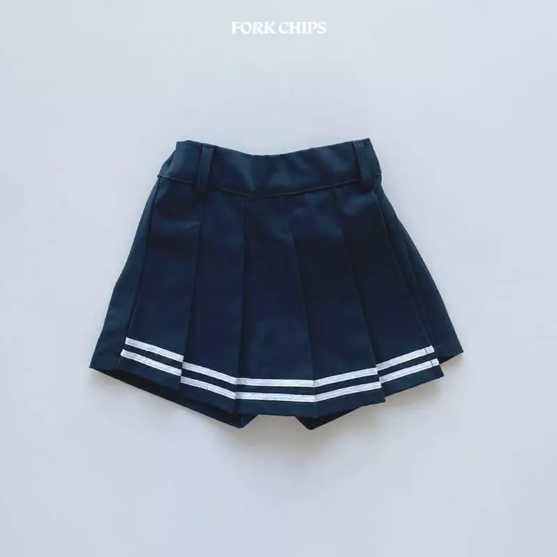 Fork Chips - Korean Children Fashion - #discoveringself - Scotch Wrap Skirt - 3
