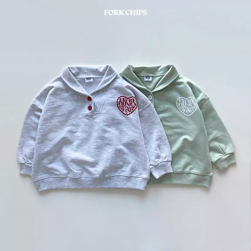 Fork Chips - Korean Children Fashion - #kidsstore - Fine Sweatshirt - 12