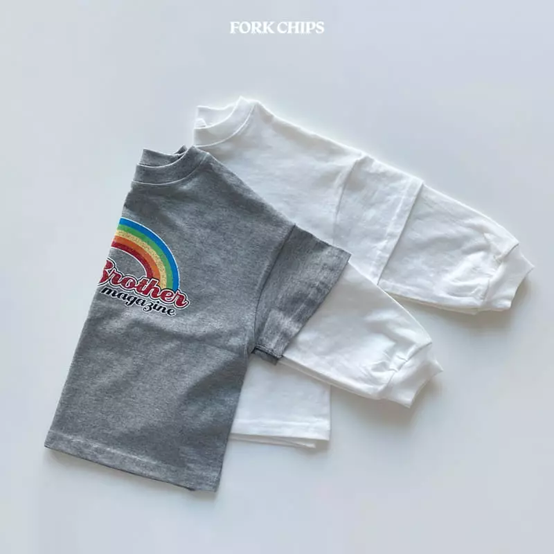 Fork Chips - Korean Children Fashion - #kidsstore - Ohai Layered Tee - 7