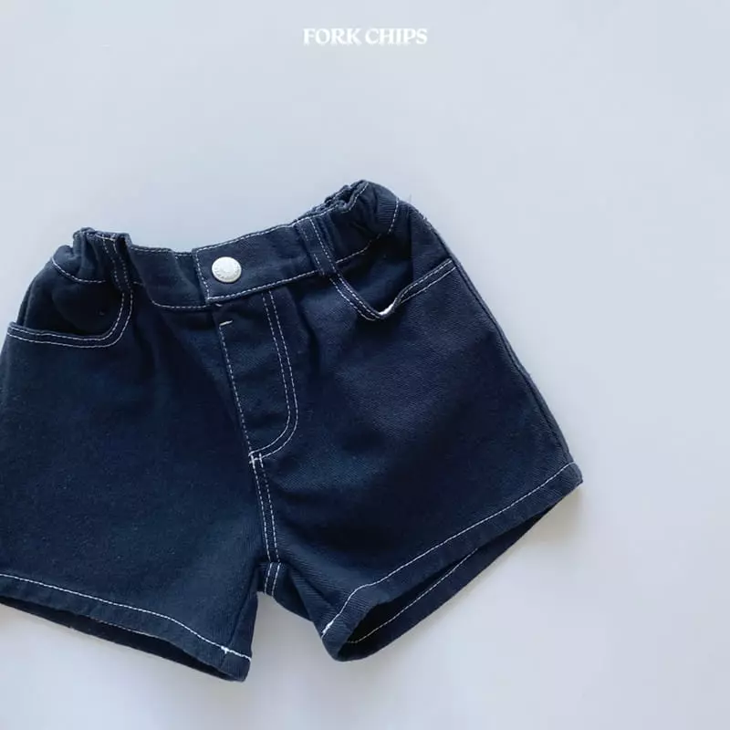 Fork Chips - Korean Children Fashion - #kidsshorts - Minimal Shorts - 4