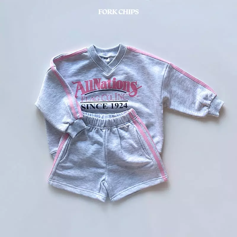 Fork Chips - Korean Children Fashion - #kidzfashiontrend - Pepper Top Bottom Set - 2