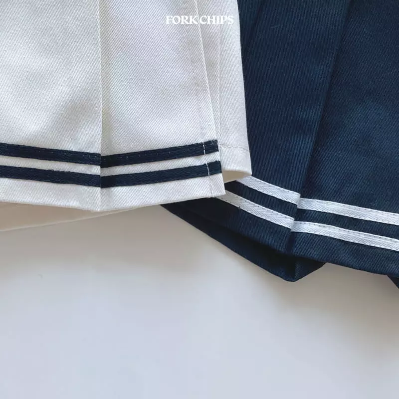 Fork Chips - Korean Children Fashion - #littlefashionista - Scotch Wrap Skirt - 9
