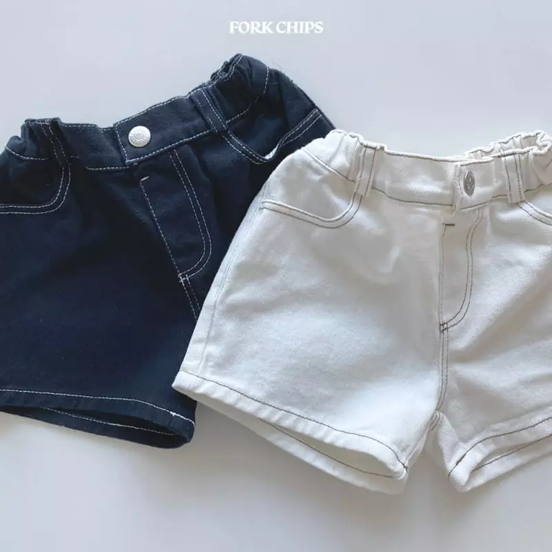 Fork Chips - Korean Children Fashion - #magicofchildhood - Minimal Shorts - 8