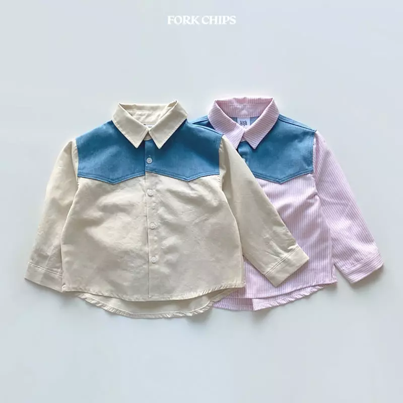 Fork Chips - Korean Children Fashion - #prettylittlegirls - Cloud Shirt - 11