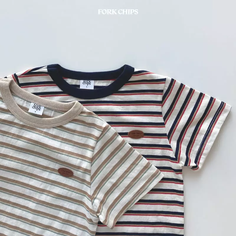 Fork Chips - Korean Children Fashion - #stylishchildhood - Marcaro Short Sleeves Tee - 3