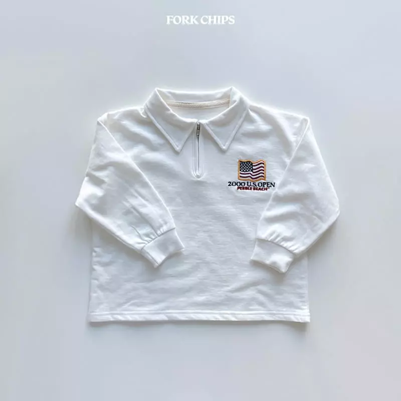 Fork Chips - Korean Children Fashion - #stylishchildhood - Washing Tee