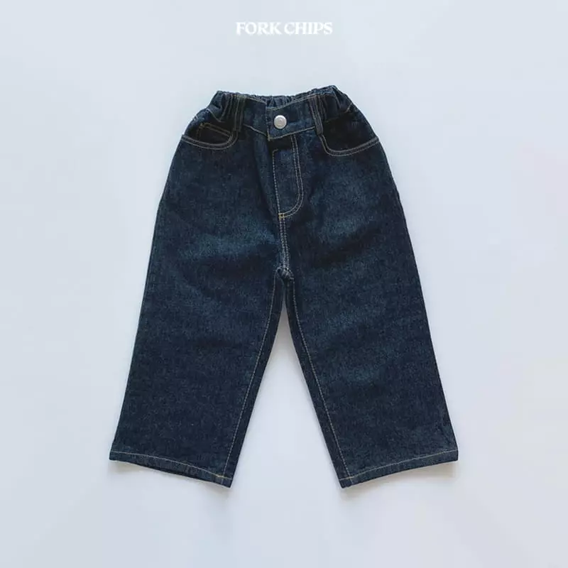 Fork Chips - Korean Children Fashion - #toddlerclothing - Martin Jeans - 9