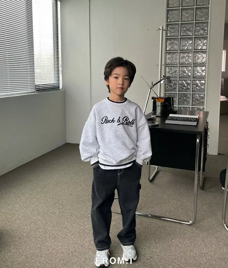 From I - Korean Children Fashion - #childofig - Rock And Roll Sweatshirt - 10