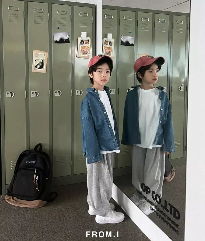 From I - Korean Children Fashion - #kidsshorts - Denim Shirt - 6