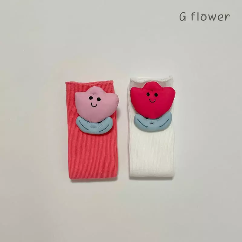 G Flower - Korean Children Fashion - #Kfashion4kids - Smile Tulip Knee Socks - 7