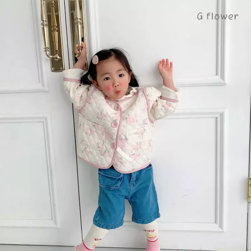 G Flower - Korean Children Fashion - #stylishchildhood - Flower Quilting Jacket - 4