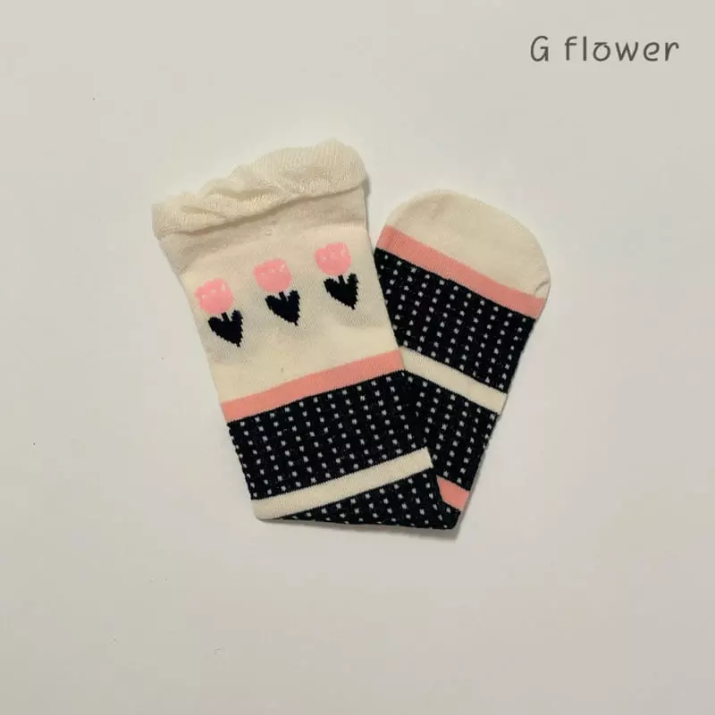 G Flower - Korean Children Fashion - #childofig - Barnie Knee Socks - 10