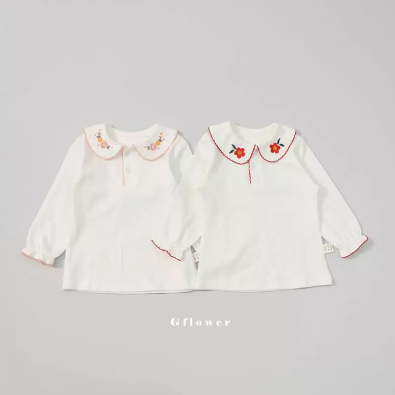 G Flower - Korean Children Fashion - #designkidswear - Embroidery Tee - 11