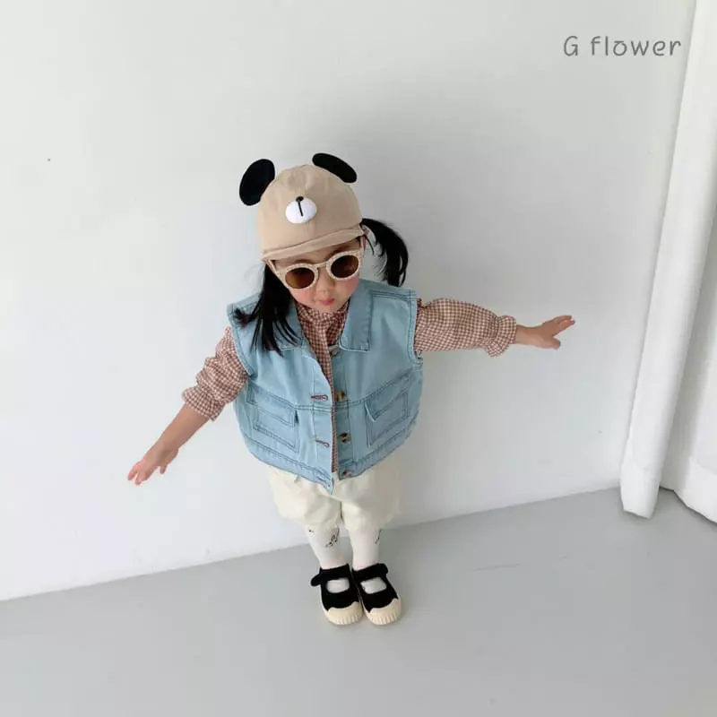 G Flower - Korean Children Fashion - #discoveringself - Denim Vest