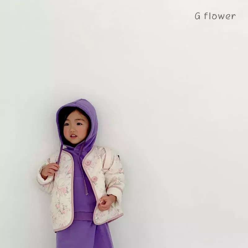 G Flower - Korean Children Fashion - #kidsstore - Flower Quilting Jacket - 10