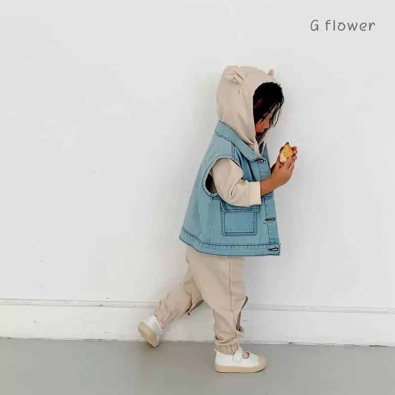 G Flower - Korean Children Fashion - #kidsstore - Bear Hoody Set - 5