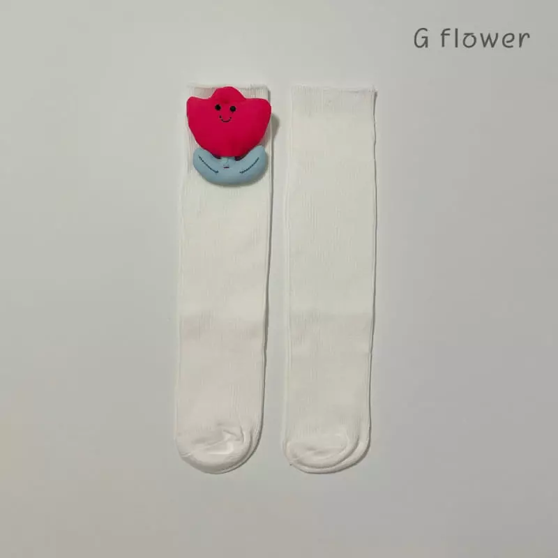 G Flower - Korean Children Fashion - #minifashionista - Smile Tulip Knee Socks - 10