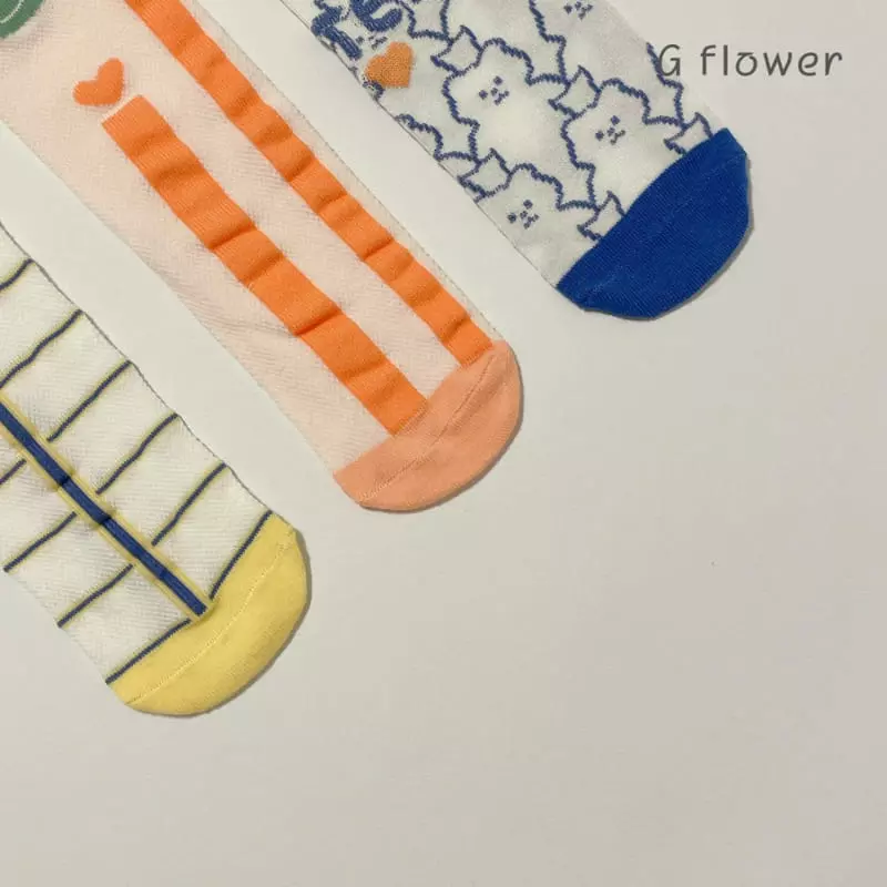 G Flower - Korean Children Fashion - #minifashionista - Modum Knee Socks - 6