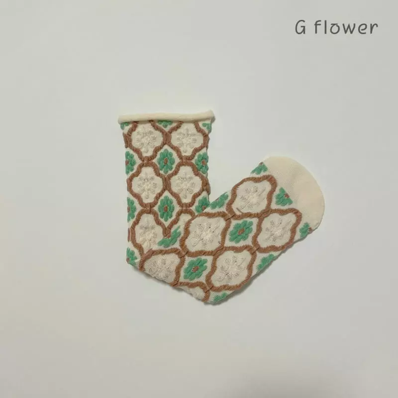 G Flower - Korean Children Fashion - #prettylittlegirls - Jacquard Knee Socks - 10