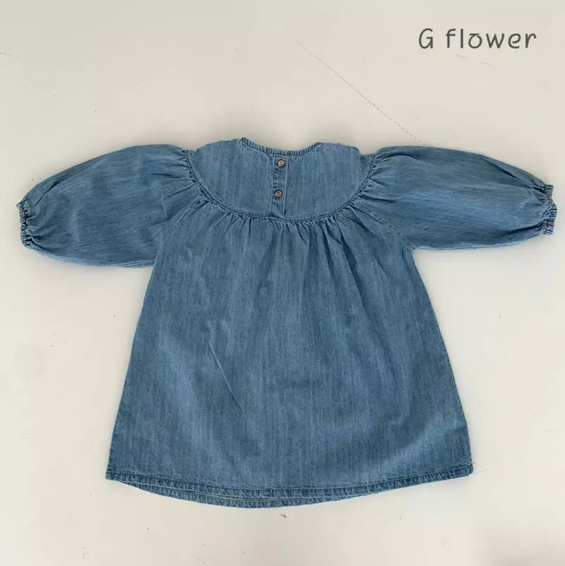 G Flower - Korean Children Fashion - #todddlerfashion - Denim One-piece - 3