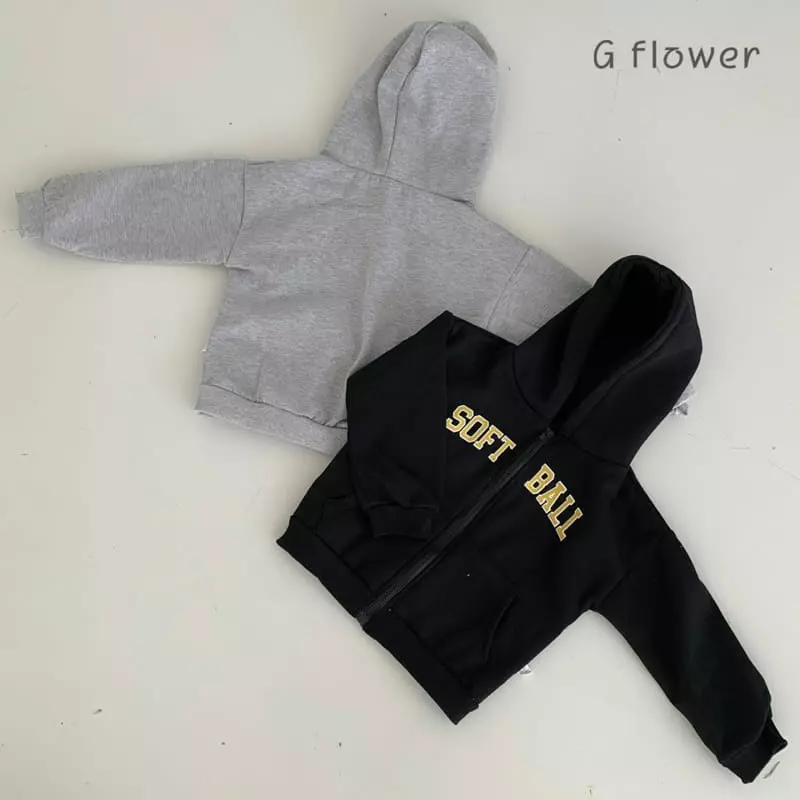 G Flower - Korean Children Fashion - #todddlerfashion - Hoody Zip-up - 2