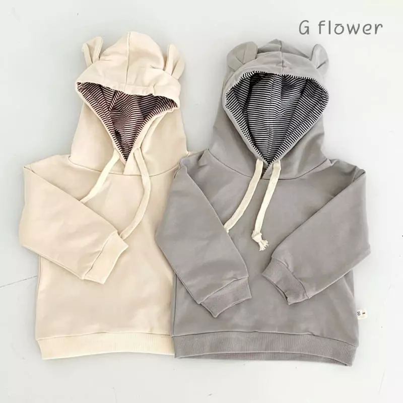 G Flower - Korean Children Fashion - #todddlerfashion - Bear Hoody Set - 12